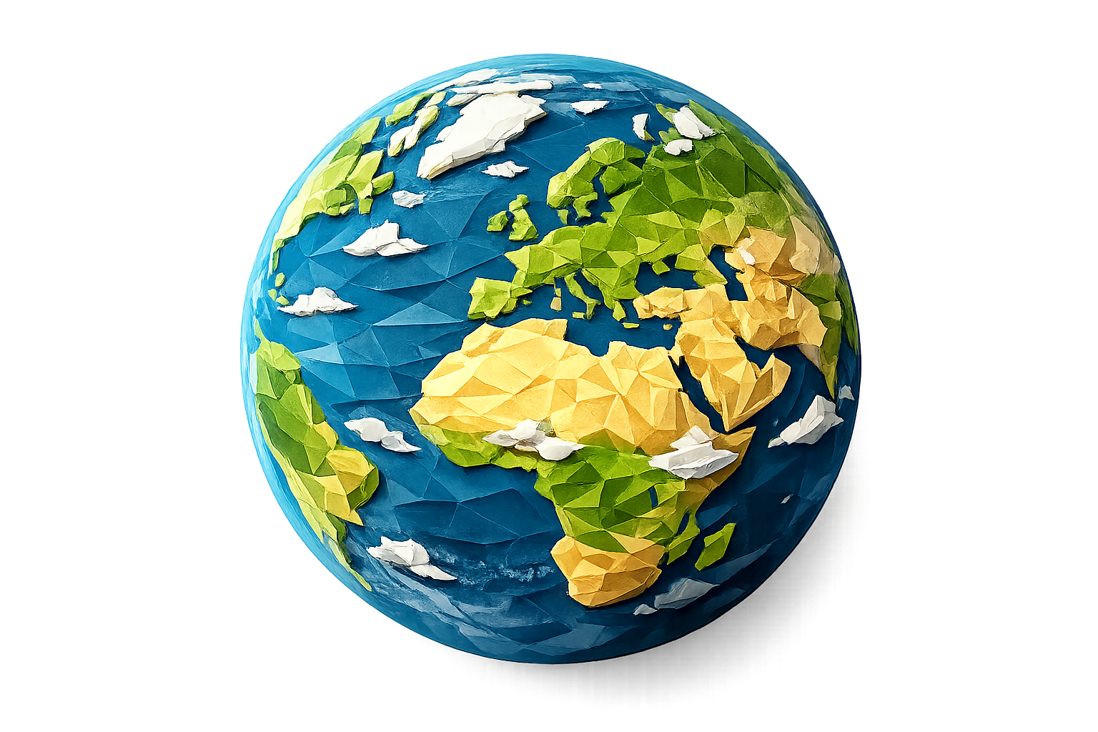 Stylised globe representing environmental responsibility