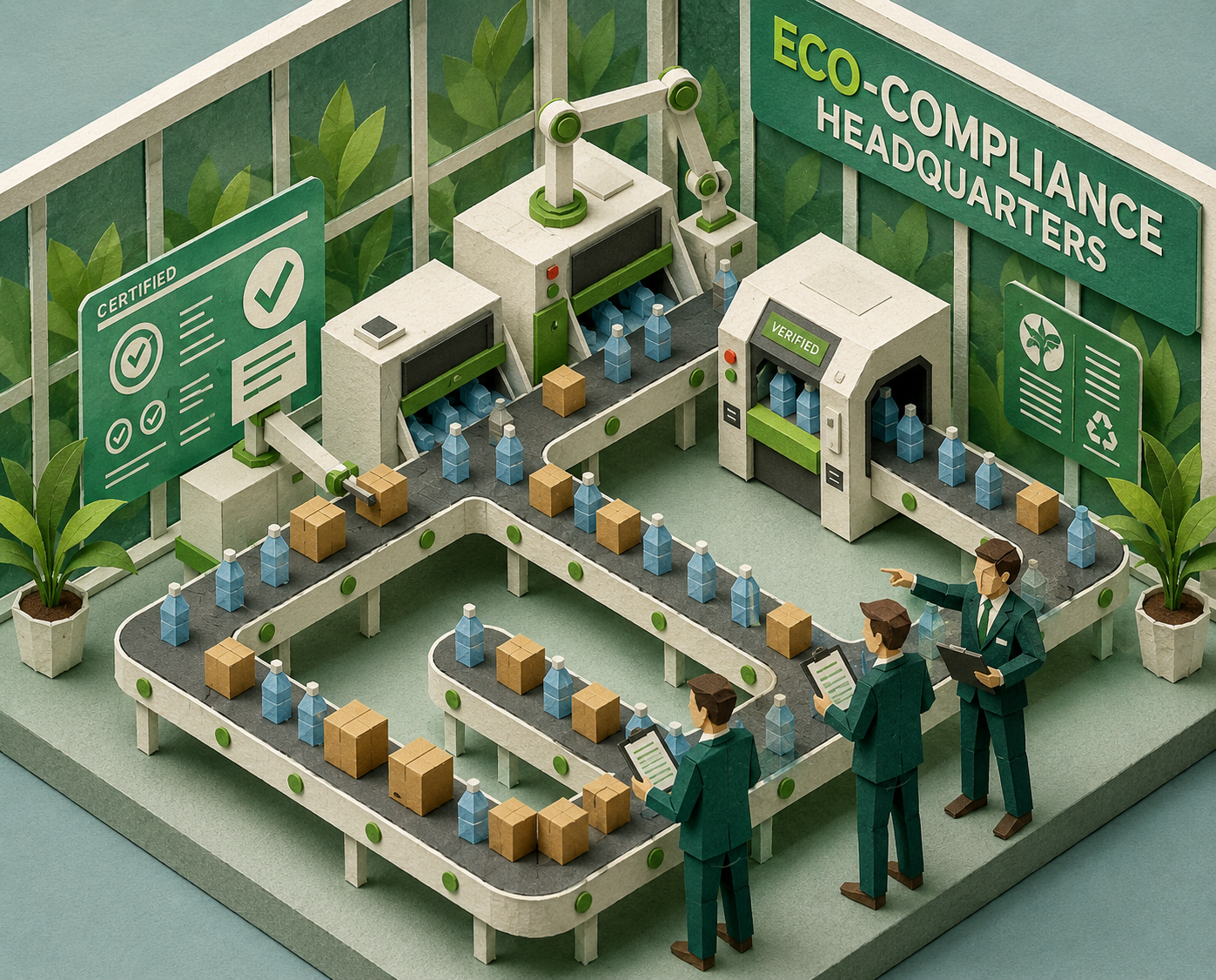 Eco-compliance headquarters and inspection process