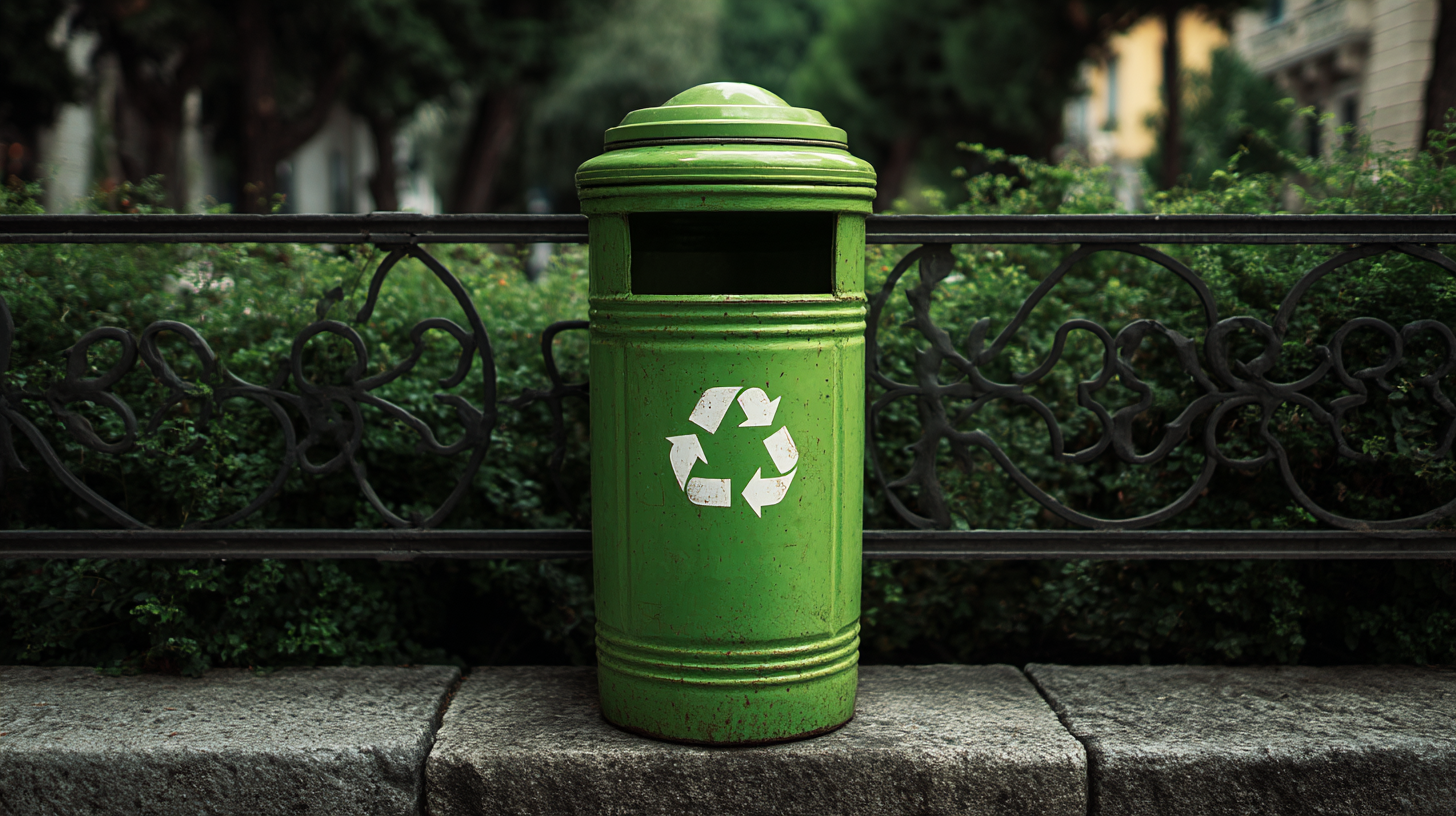 Segregated waste collection area