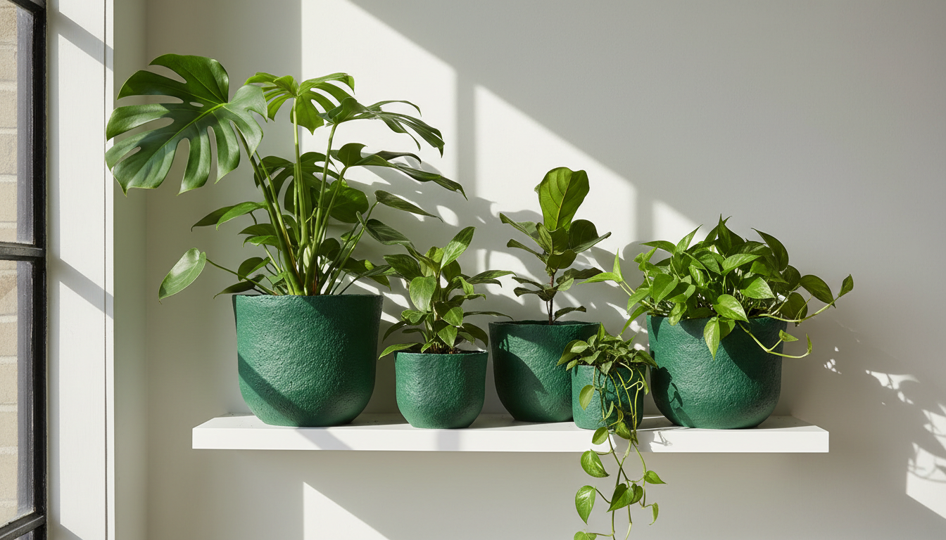 High-density polymer planters