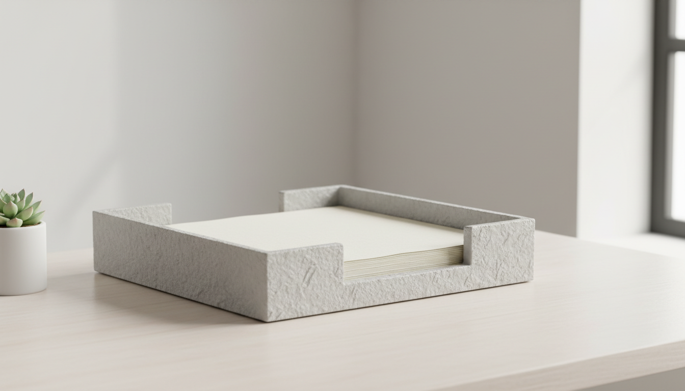 Composite waste paper trays