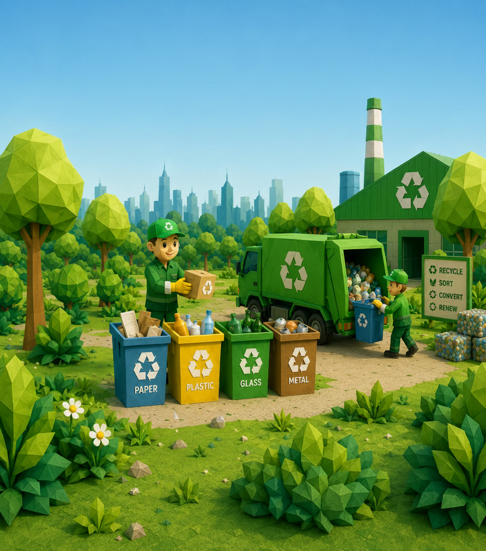 Recycling illustration