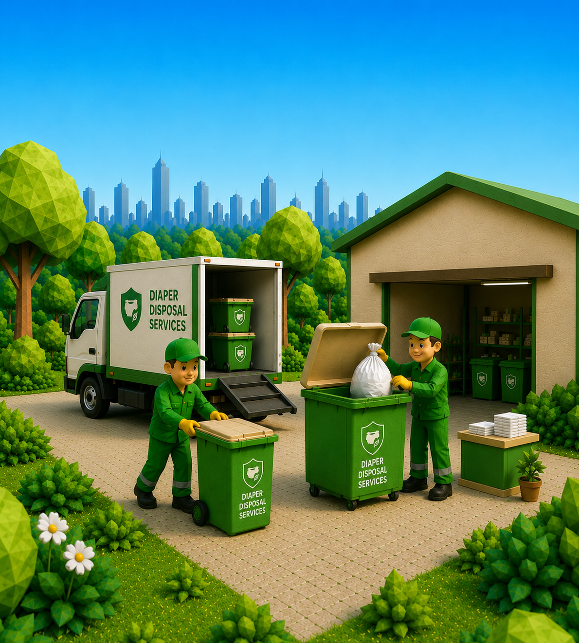 Diaper Disposal Services illustration