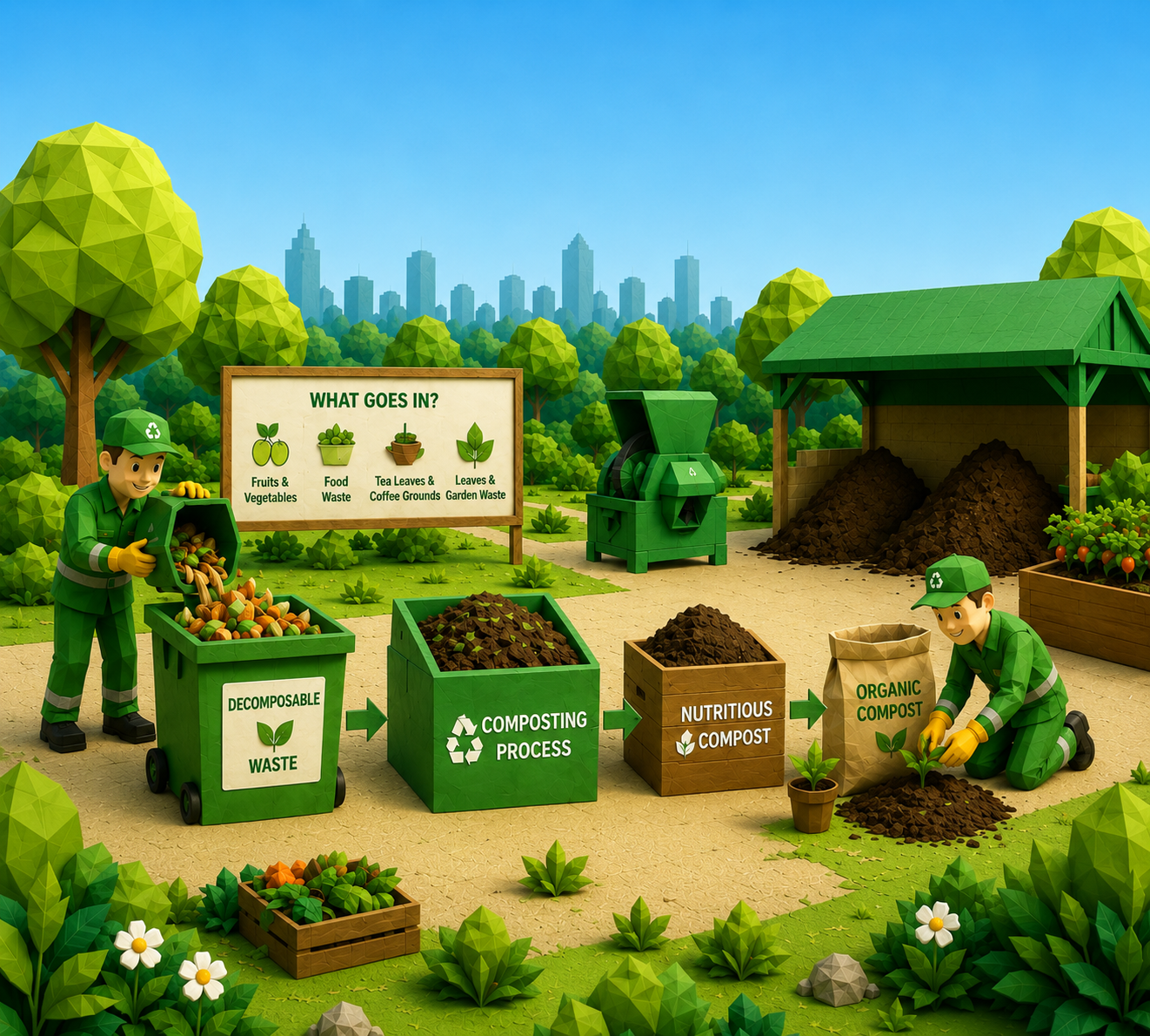 Decomposables Management illustration