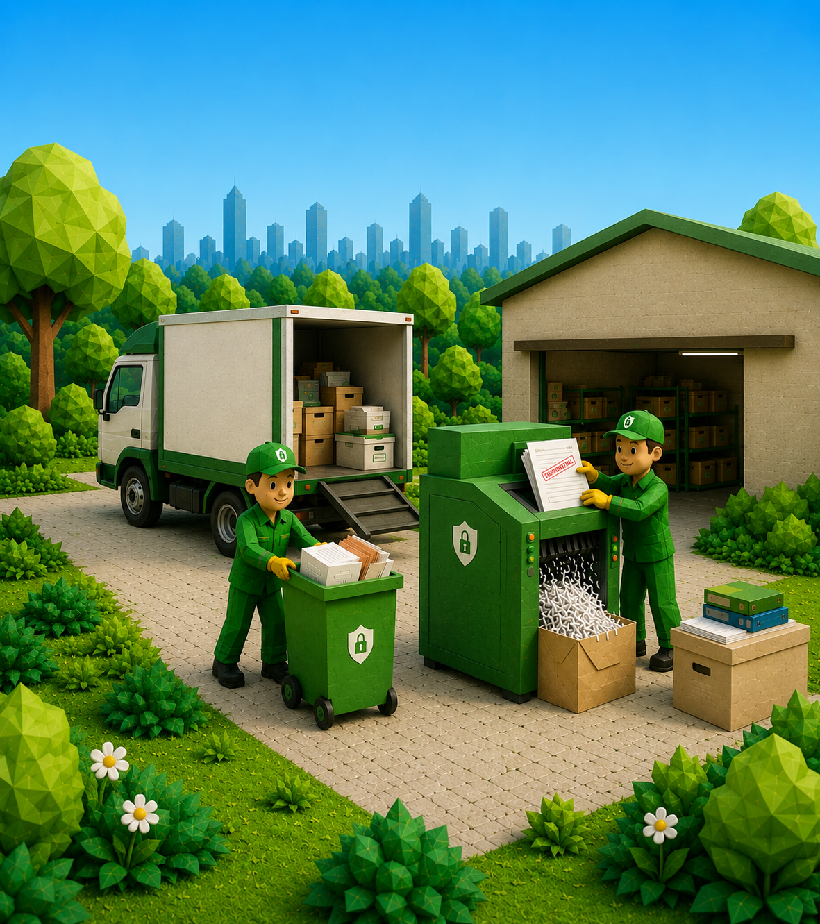 Documents Shredding illustration